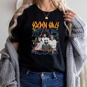 Def Leppard Golden Girls T-Shirt Vintage Music TV Crossover Tee 73
